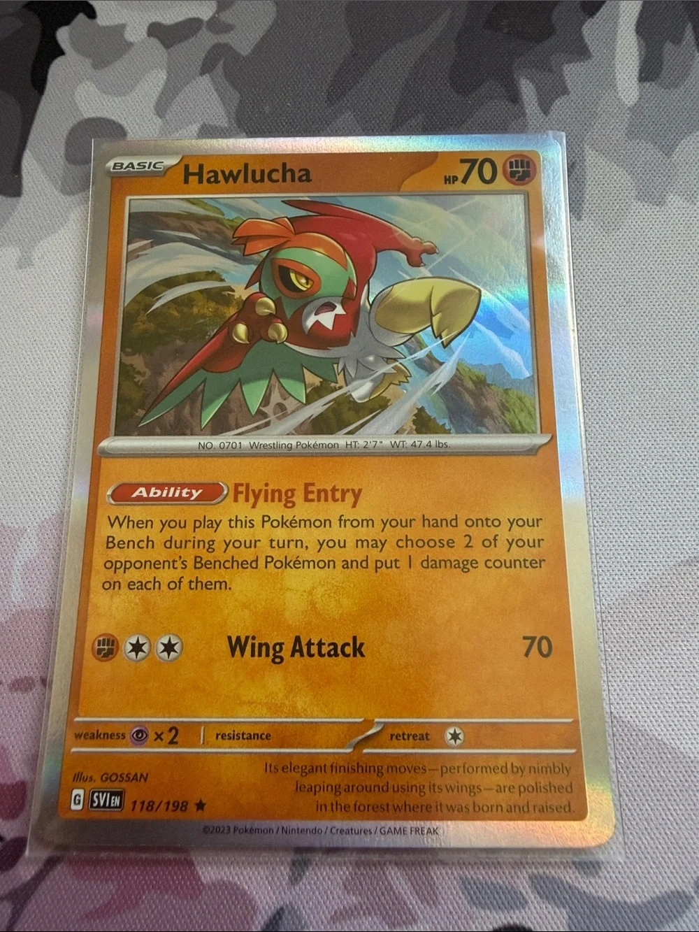 Hawlucha Pokémon Card Lot | 2 Holo Reverse Holo Cards ✨5/$25✨